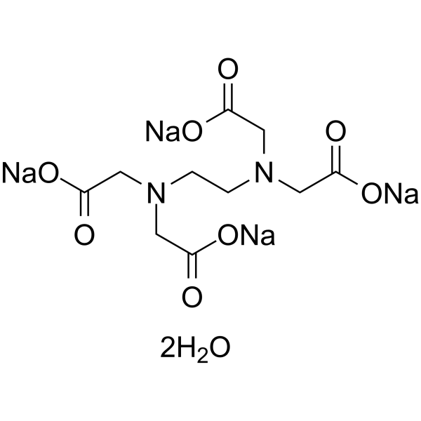 乙二胺四乙酸四钠盐二水合物结构式