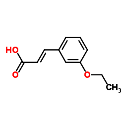 反-3-乙氧基肉桂酸结构式