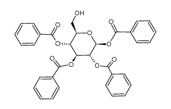 1,2,3,4-tetra-O-benzoyl-β-D-glucopyranose结构式