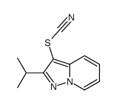 (2-propan-2-ylpyrazolo[1,5-a]pyridin-3-yl) thiocyanate结构式