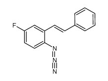 (E)-1-azido-4-fluoro-2-styrylbenzene结构式