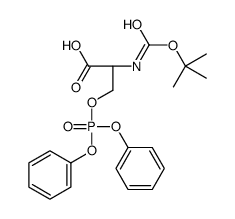 BOC-O-DIPHENYLPHOSPHO-L-SERINE Structure