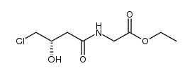 (S)-ethyl 2-(4-chloro-3-hydroxybutanamido)acetate Structure