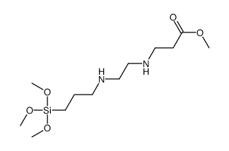 2-甲氧基碳酸基乙基胺基乙基胺基丙基三甲氧基硅烷结构式
