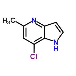 7-氯-5-甲基-1H-吡咯并[3,2-b]吡啶结构式