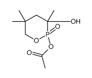 (3-hydroxy-3,5,5-trimethyl-2-oxo-1,2λ5-oxaphosphinan-2-yl) acetate Structure