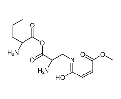 norvalyl-N(3)-(4-methoxyfumaroyl)-2,3-diaminopropionic acid Structure