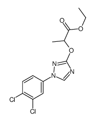 ethyl 2-[[1-(3,4-dichlorophenyl)-1,2,4-triazol-3-yl]oxy]propanoate Structure