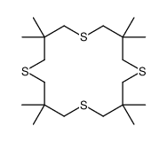 3,3,7,7,11,11,15,15-octamethyl-1,5,9,13-tetrathiacyclohexadecane结构式