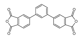 5- [3-(1,3-二氧代-2-苯并呋喃-5-基)苯基] -2-苯并呋喃-1,3-二酮结构式