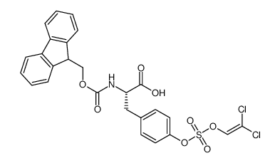 Nα-[(fluoren-9-yl)methoxylcarbonyl]-L-tyrosine 1,1-dichlorovin-2-ylsulfate Structure