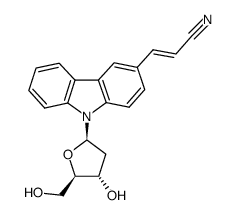 cis-4-cyanovinylcarbazol-1-ylribose结构式
