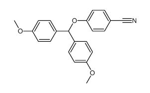 bis(4-methoxyphenyl)methyl 4-cyanophenyl ether结构式