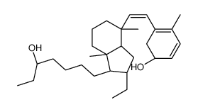 (1S)-5-[(Z)-2-[(1R,3aR,7aS)-2-ethyl-1-[(5S)-5-hydroxyheptyl]-4,7a-dimethyl-2,3,3a,5,6,7-hexahydro-1H-inden-4-yl]ethenyl]-4-methylcyclohexa-2,4-dien-1-ol结构式