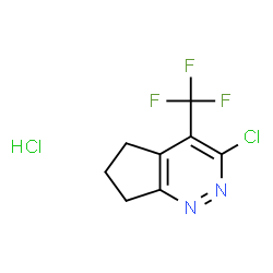 3-氯-4-(三氟甲基)-6,7-二氢-5H-环戊[c]哒嗪盐酸盐结构式