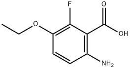 6-氨基-3-乙氧基-2-氟苯甲酸结构式
