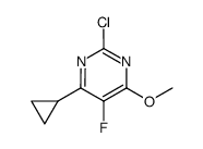 2-chloro-4-cyclopropyl-5-fluoro-6-methoxypyrimidine Structure