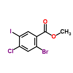 Methyl 2-bromo-4-chloro-5-iodobenzoate Structure