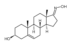 17-hydroxyiminoandrost-5-en-3β-ol Structure