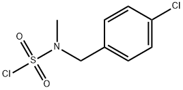 N-[(4-chlorophenyl)methyl]-N-methylsulfamoyl chloride Structure