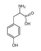 [1-amino-2-(4-hydroxyphenyl)ethyl]-hydroxy-oxophosphanium Structure