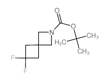 6,6-二氟-2-氮杂螺[3.3]庚烷-2-羧酸叔-丁基酯结构式