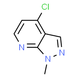 4-氯-1-甲基-1H-吡唑并[3,4-b]吡啶结构式