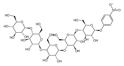 4-硝基苯基 Β-D-纤维五糖苷结构式