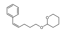 2-(5-phenylpent-4-enoxy)oxane结构式