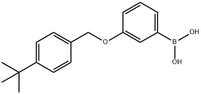 3-(4-叔丁基苯甲氧基)苯基硼酸结构式