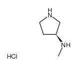 (3S)-3-(methylamino)pyrrolidine dihydrochloride Structure