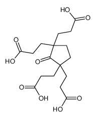 3-[1,3,3-tris(2-carboxyethyl)-2-oxocyclopentyl]propanoic acid结构式