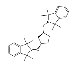 cis-1,3-bis(1',1',3',3'-tetramethyl-1',3'-dihydroisoindolin-2'-yloxyl)cyclopentane Structure
