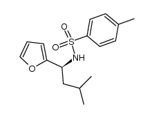 (S)-N-tosyl-α'-isobutyl-α-furfuryl amine结构式