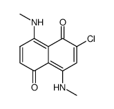 1,5-Naphthalenedione,2-chloro-4,8-bis(methylamino)- Structure