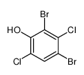 2,4-dibromo-3,6-dichlorophenol结构式