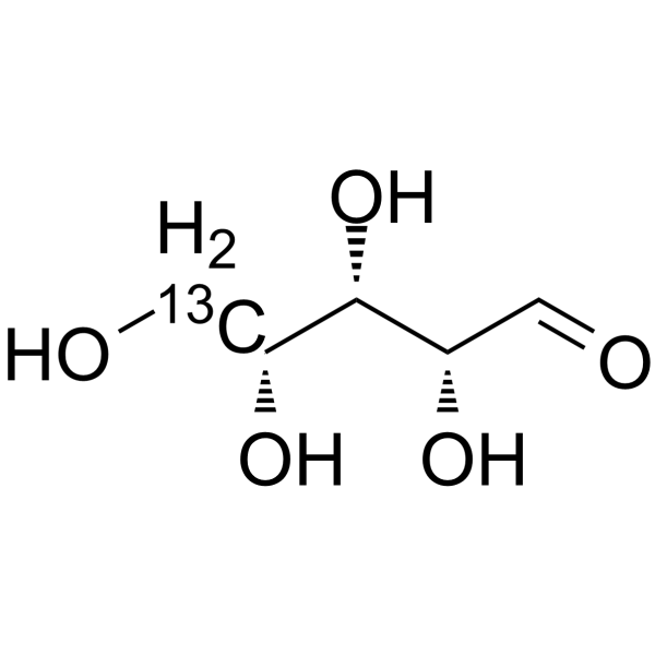 Xylose-5-13C Structure