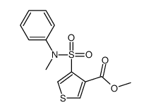 methyl 4-[methyl(phenyl)sulfamoyl]thiophene-3-carboxylate Structure