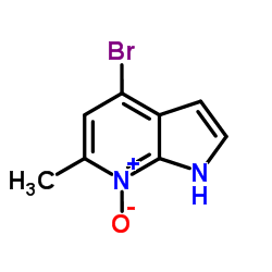 4-Bromo-6-methyl-1H-pyrrolo[2,3-b]pyridine 7-oxide Structure