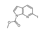 methyl 6-iodopyrrolo[2,3-b]pyridine-1-carboxylate结构式
