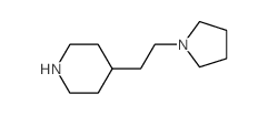 4-[2-(1-Pyrrolidinyl)ethyl]piperidine Structure