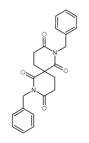 2,8-双(苯基甲基)-2,8-二氮杂螺[5.5]十一烷-1,3,7,9-四酮结构式