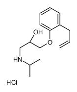 dextro-1-(o-Allylphenoxy)-3-isopropylamino-2-propanol hydrochloride structure