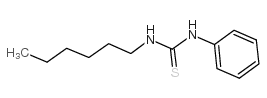 1-己基-3-苯基-2-硫脲结构式