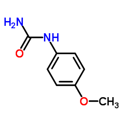 (4-甲氧苯基)尿素结构式