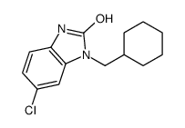 5-chloro-3-(cyclohexylmethyl)-1H-benzimidazol-2-one Structure