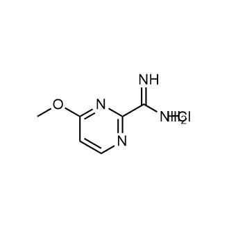 4-甲氧基嘧啶-2-甲脒盐酸盐结构式