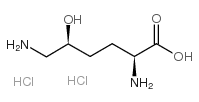 L-羟基赖氨酸双盐酸盐结构式