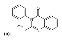 3-(2-hydroxyphenyl)-2-methylquinazolin-4-one,hydrochloride Structure