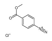4-methoxycarbonylbenzenediazonium,chloride Structure